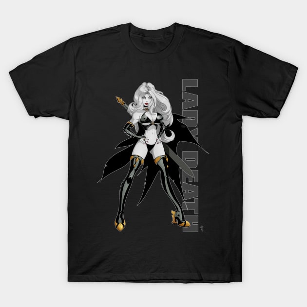 A deathly lady T-Shirt by RDOWNART